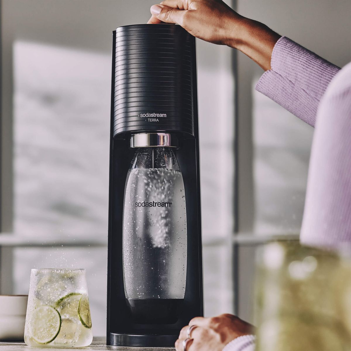 Machine à soda Terra TERRANLV noir, SODASTREAM