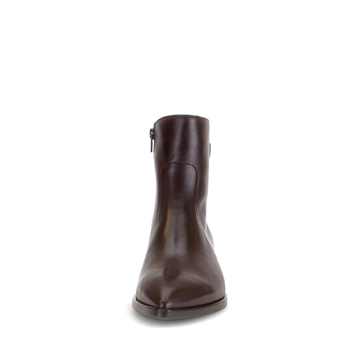 Bottines en cuir lisse à talon décroché rouge, GABOR