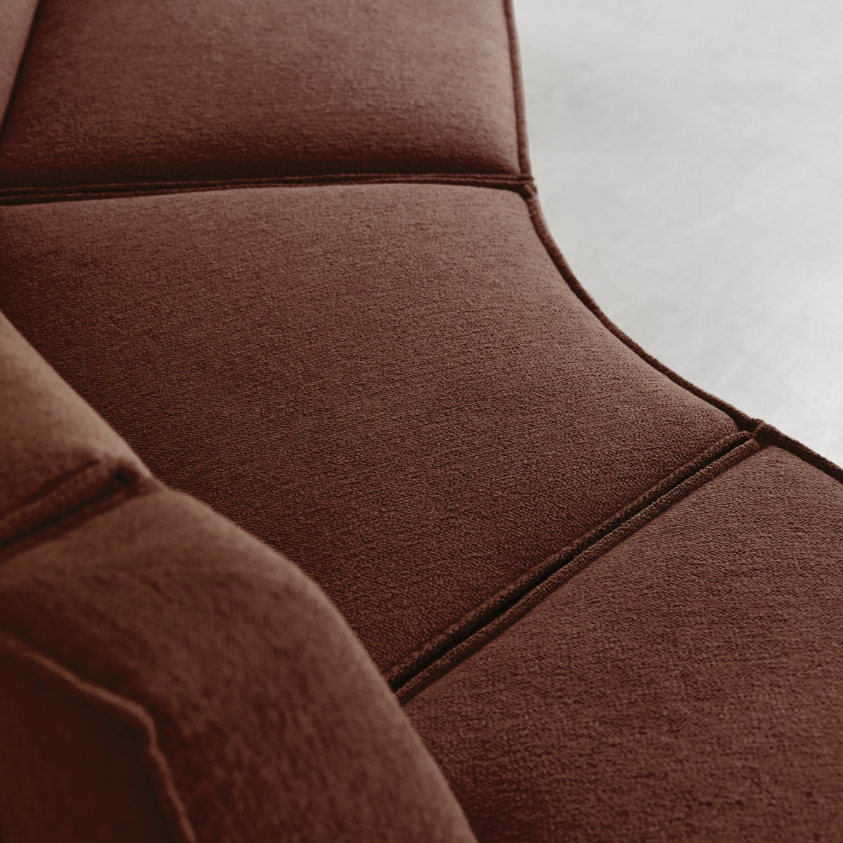 Banquette en Tissu, DARIO rouge, TIKAMOON