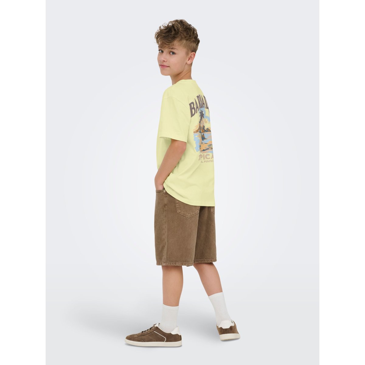 T-Shirt wax yellow, ONLY & SONS JUNIOR