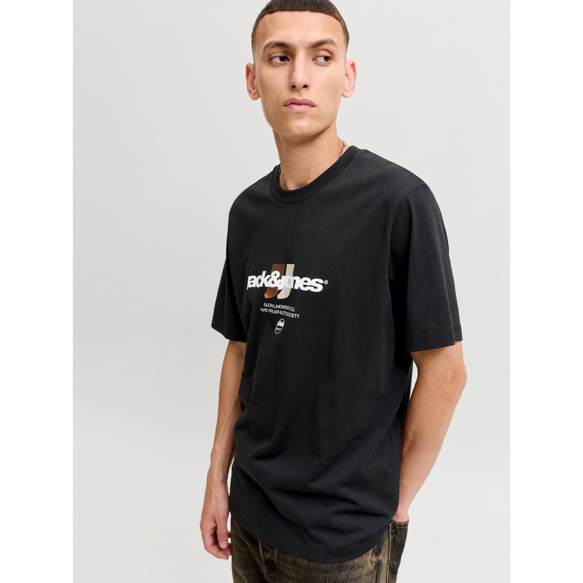 T-Shirt black 1, JACK & JONES