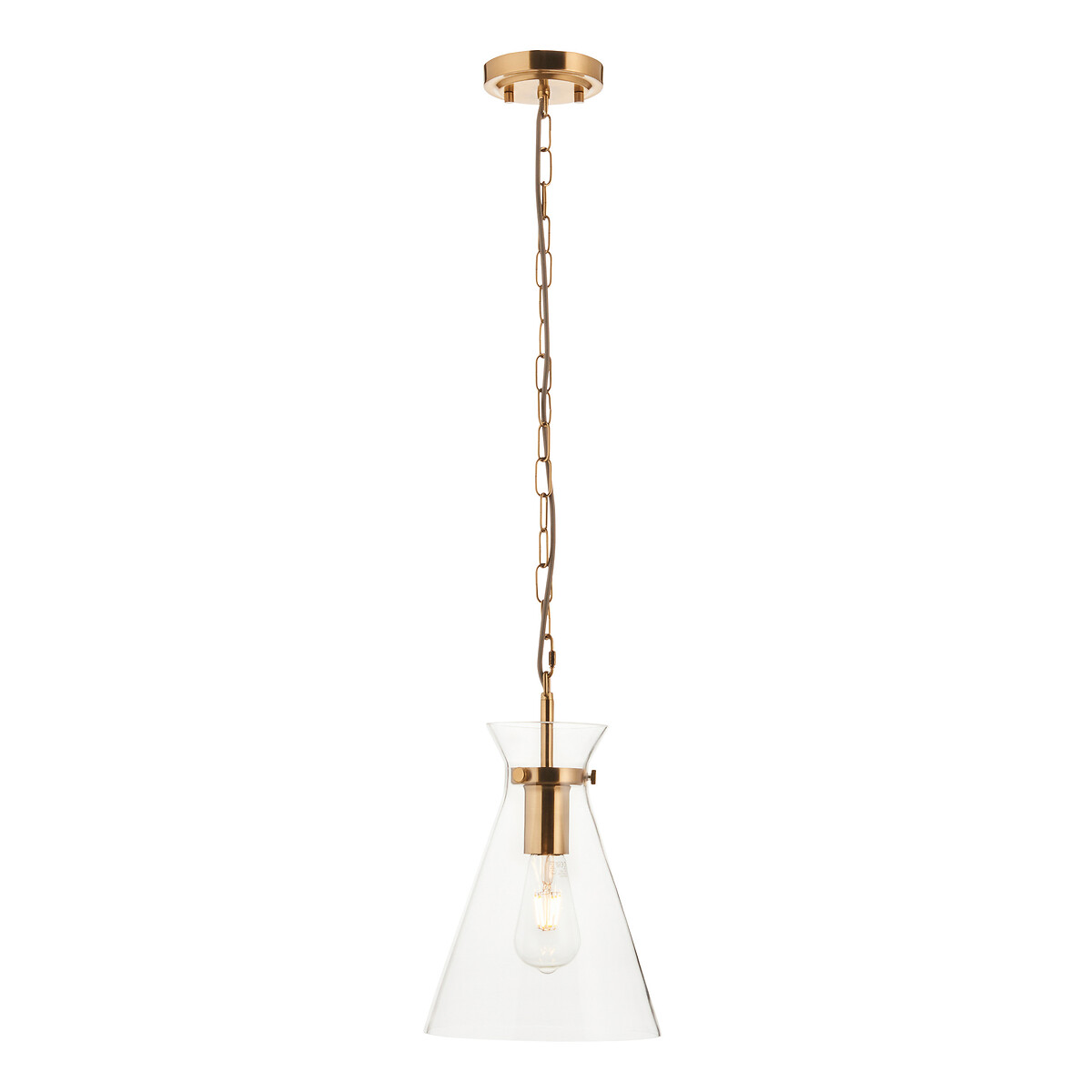Henrietta Single Drop Pendant Light aged brass, ÉDITÉ