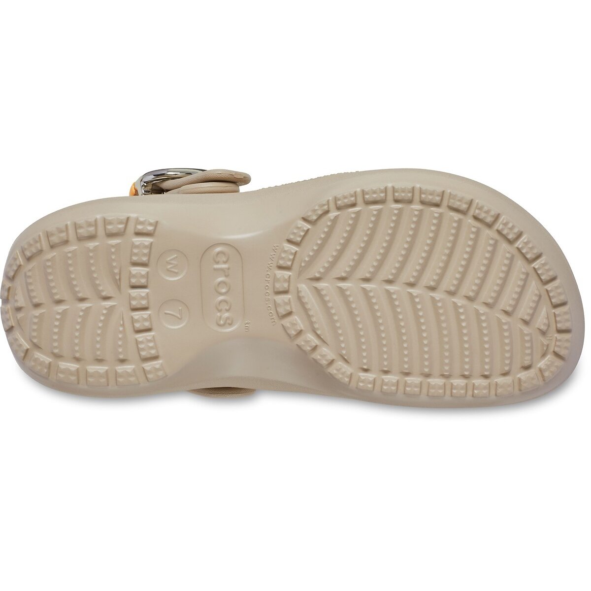 Sabots CLASSIC PLATFORM DIPPED BUCKLE taupe, CROCS