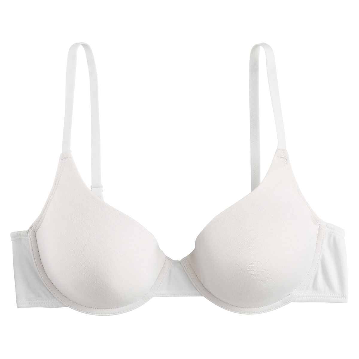 Soutien-gorge ampliforme uni Cottone blanc, LA REDOUTE COLLECTIONS