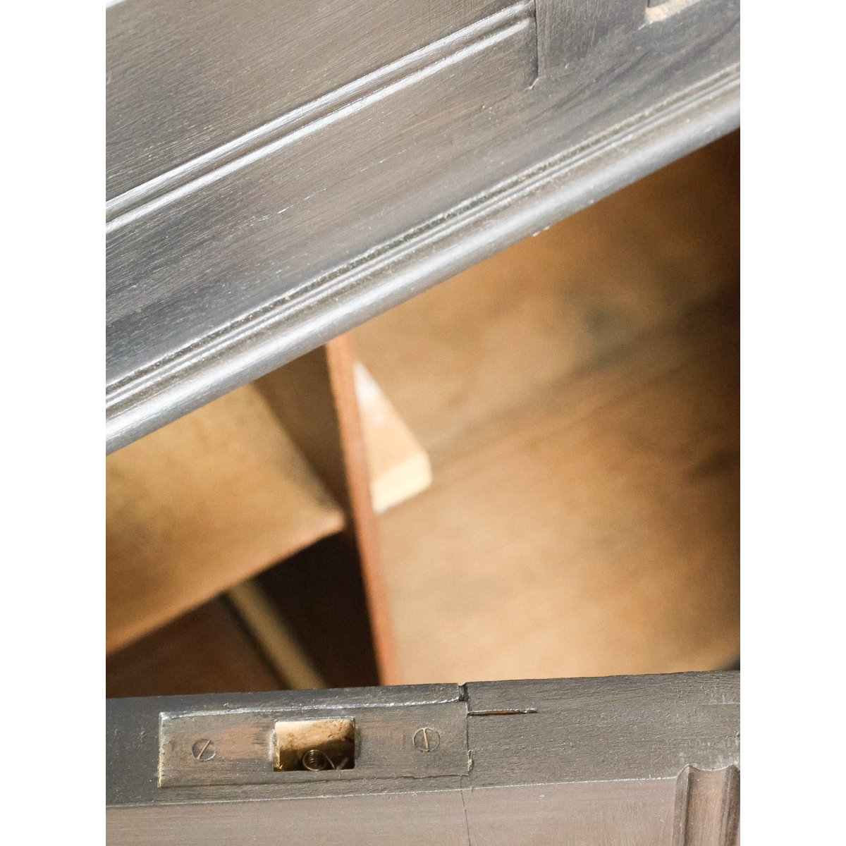 Buffet noir en bois et marbre Gilbert N°878 - Bon état noir, DEBONGOUT