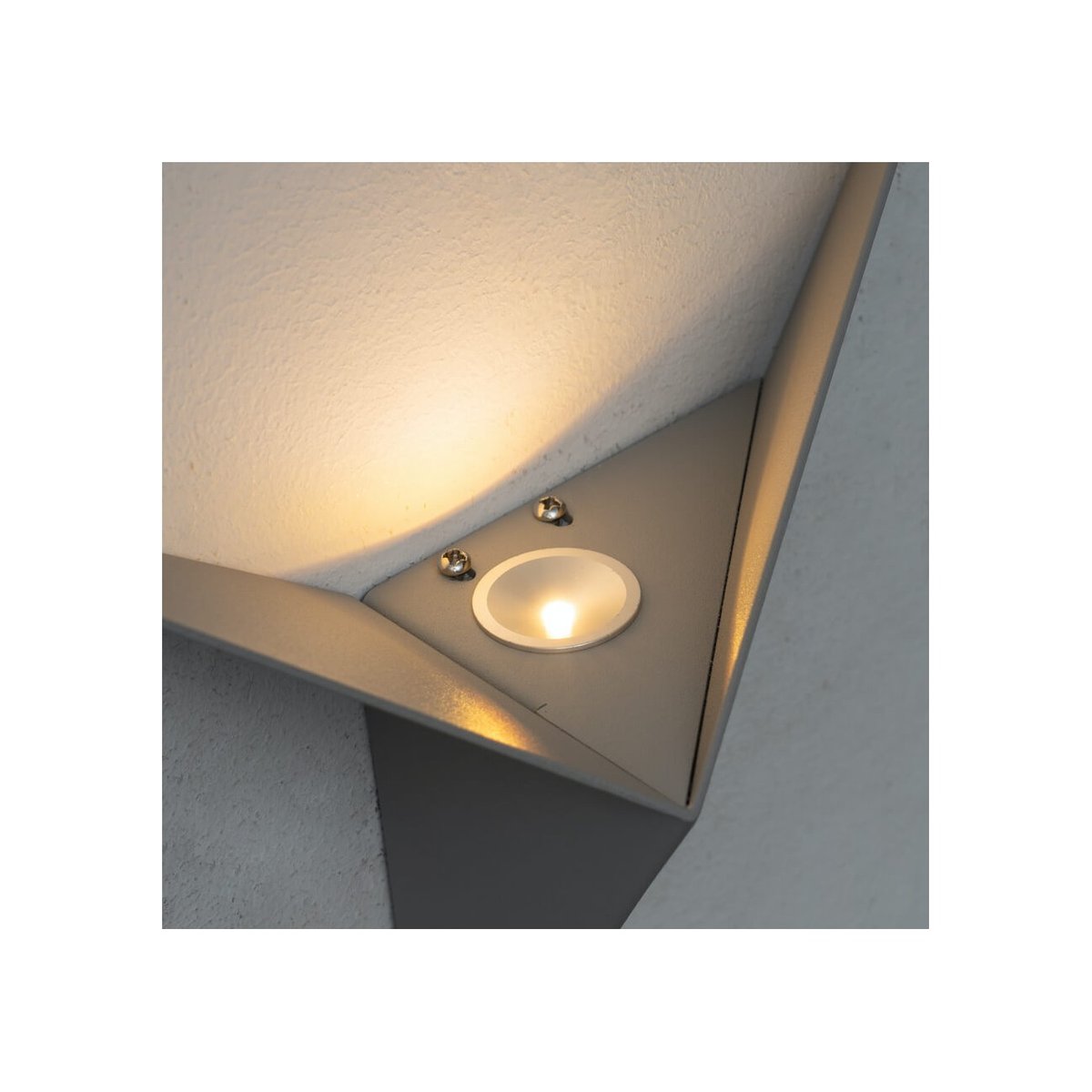 Applique triangle LED design - LONDON gris, KOSILUM