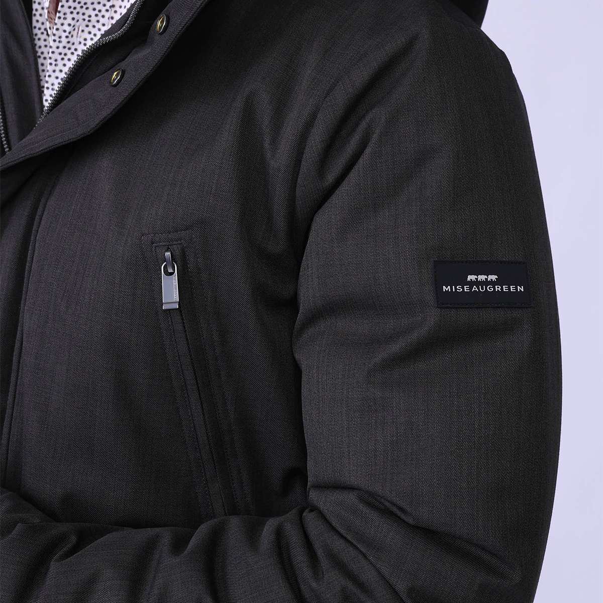 Parka Harvey anthracite, MISE AU GREEN