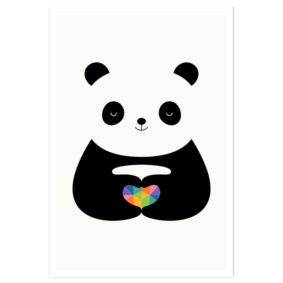 Affiche  love panda affiche seule, HEXOA