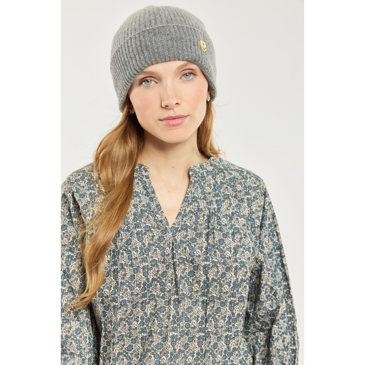 Blouse imprimée - coton imprimé nature/fleurs fusa, TERRE & MER