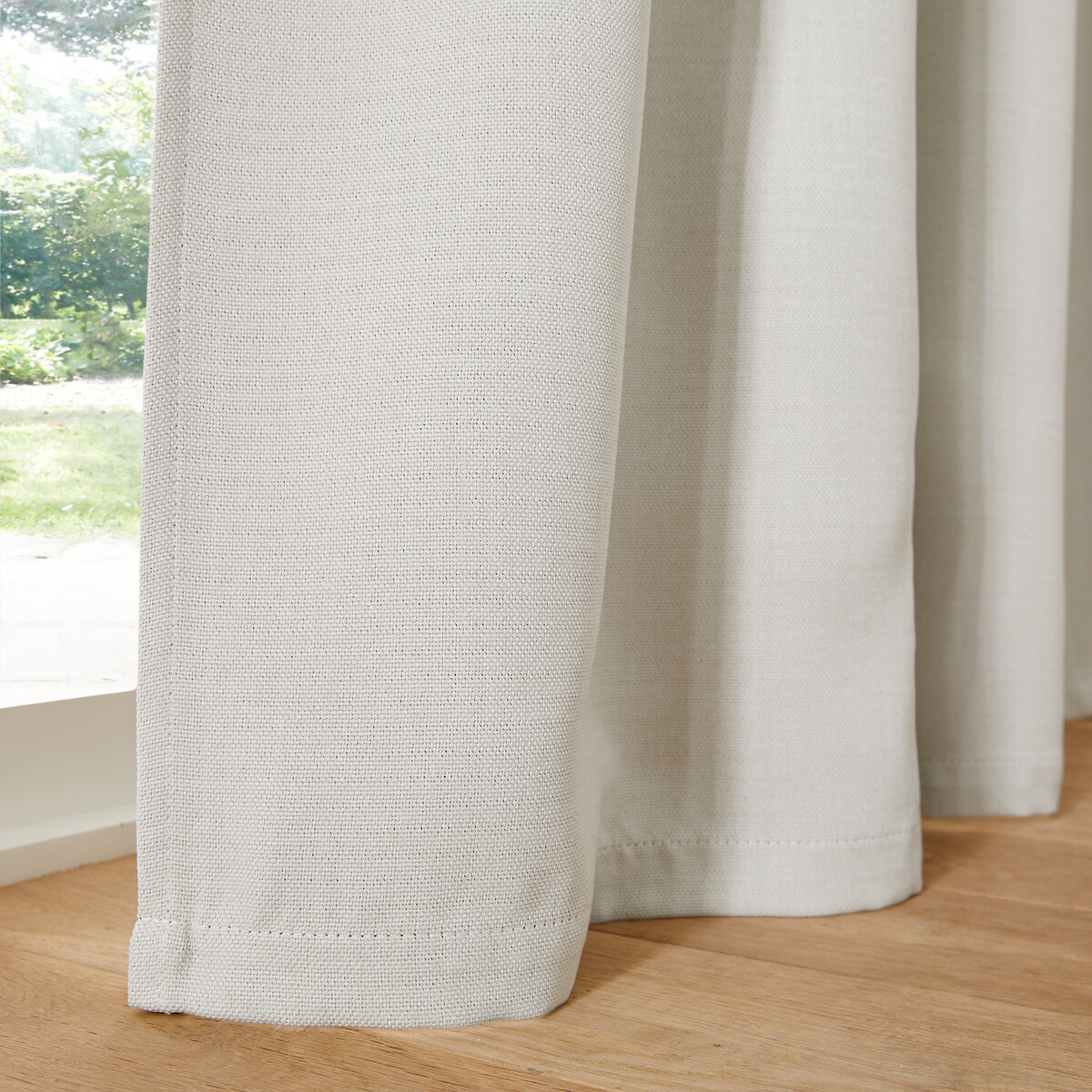 Exurie Blackout Curtain with Hidden Tabs chalk white, LA REDOUTE INTERIEURS
