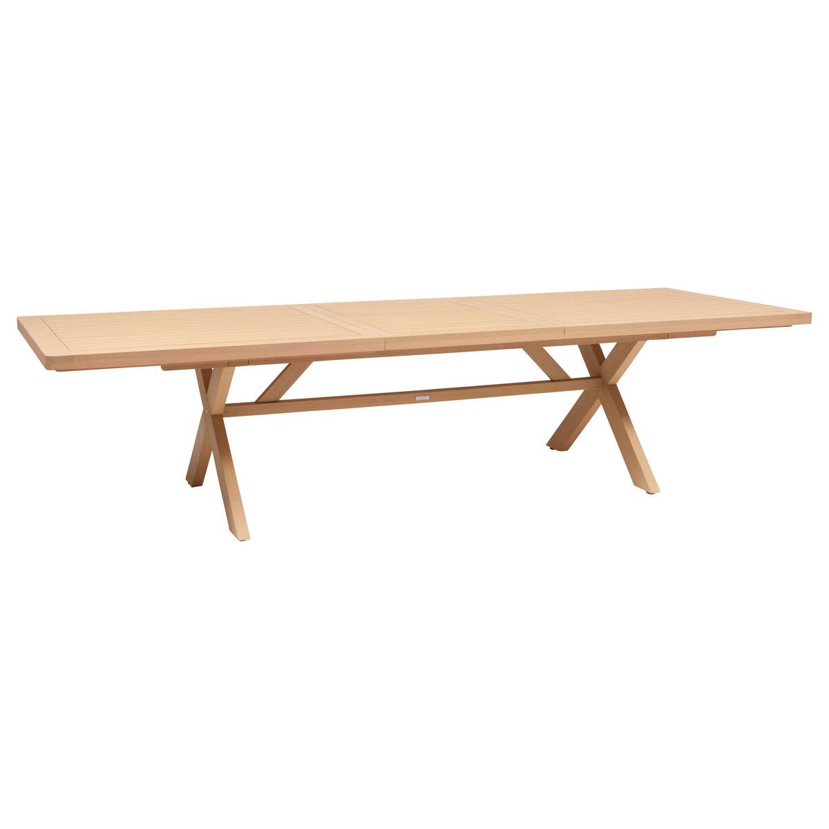 Table de jardin extensible 12 places en eucalyptus XENIA beige, HESPERIDE