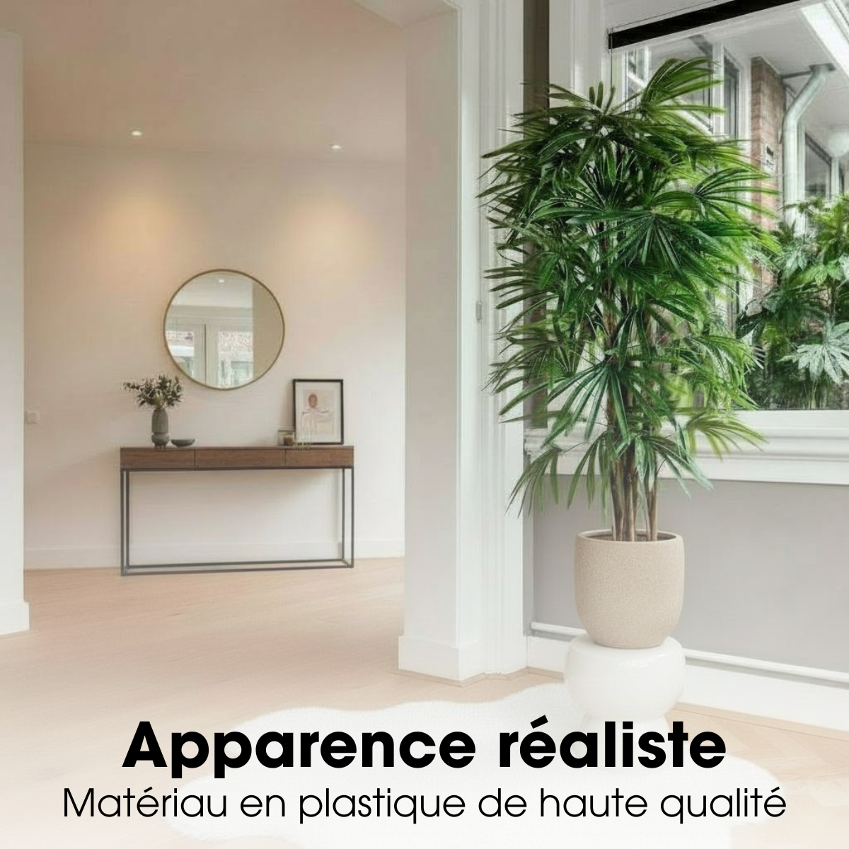 Plante artificielle RAPHIS PALM vert, MICA DECORATIONS