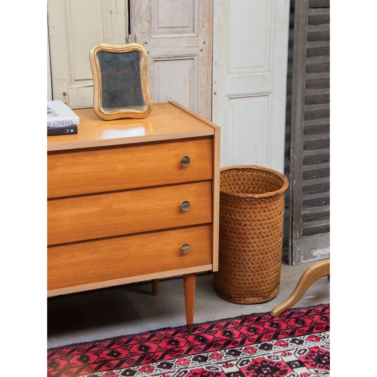 Commode en bois clair Olga N°320 - Bon état bois, DEBONGOUT