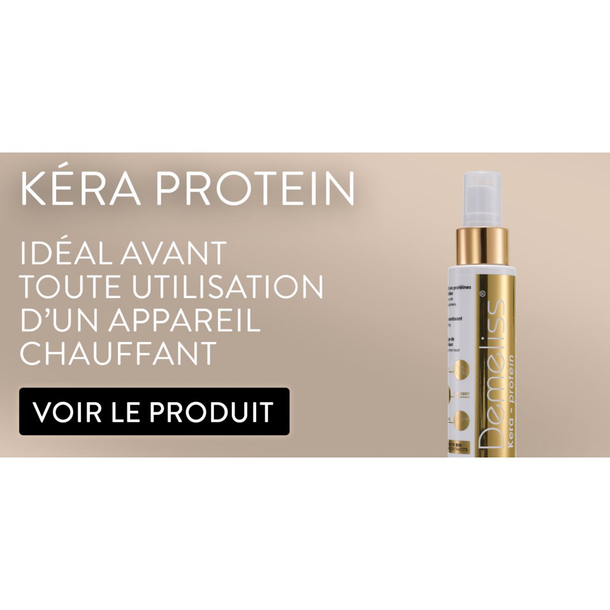 Soin capillaire Demeliss Kera-protein nourrissant 100ml couleur unique, SAINT ALGUE