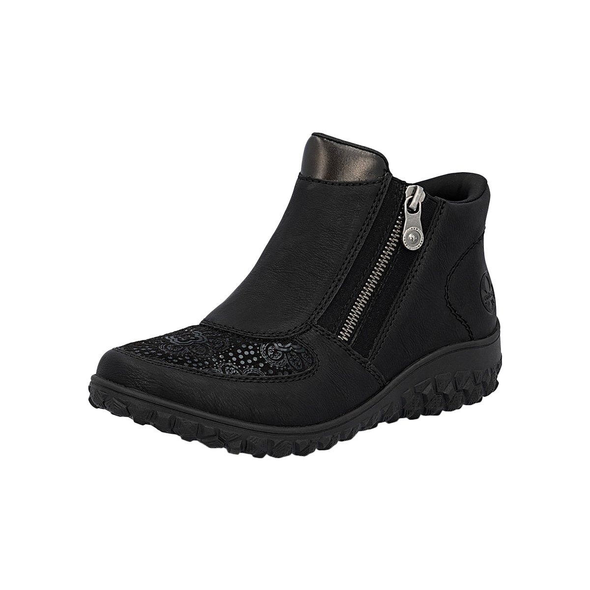 Basket Montante à Zip Belinga noir, RIEKER