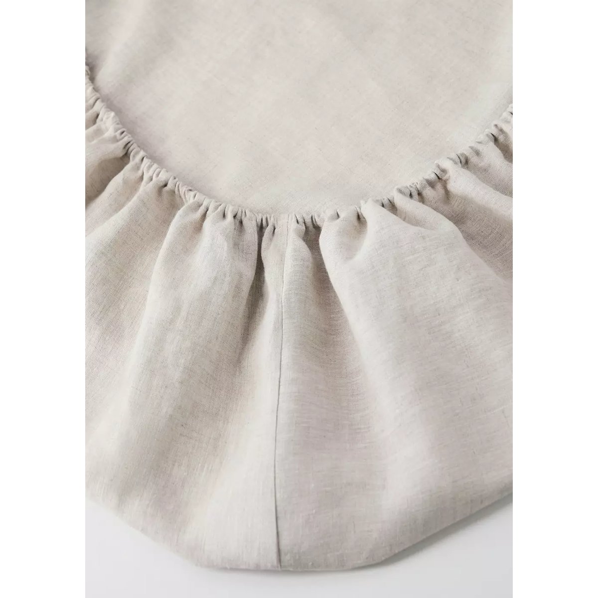Drap-housse berceau lin lavé beige, MANGO HOME