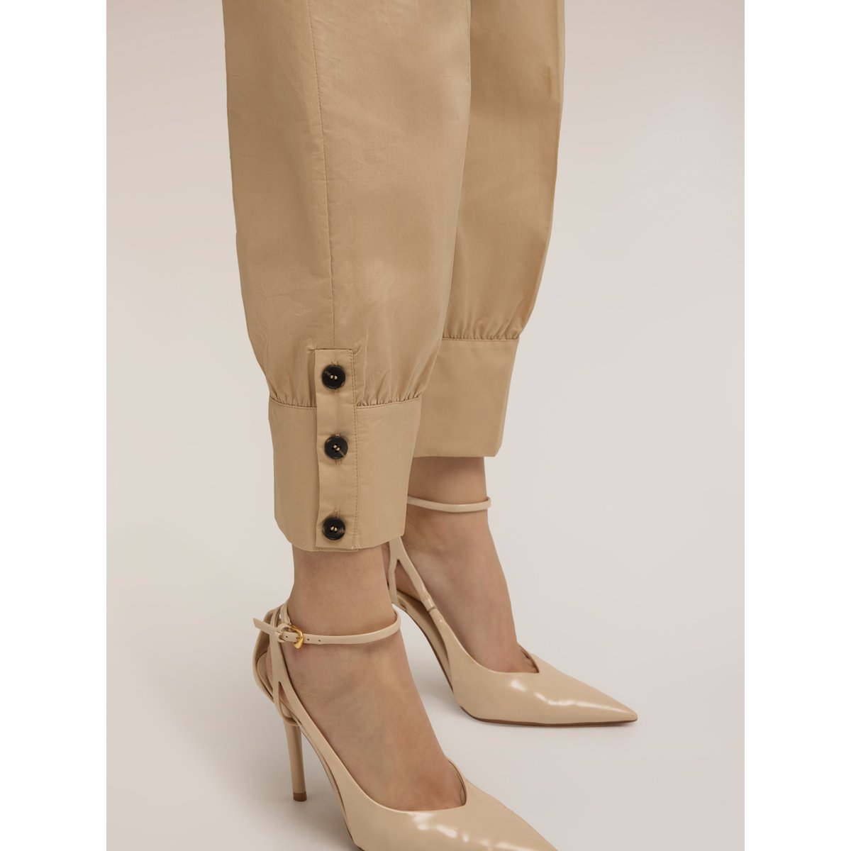 Pantalon avec poignet beige, MOTIVI