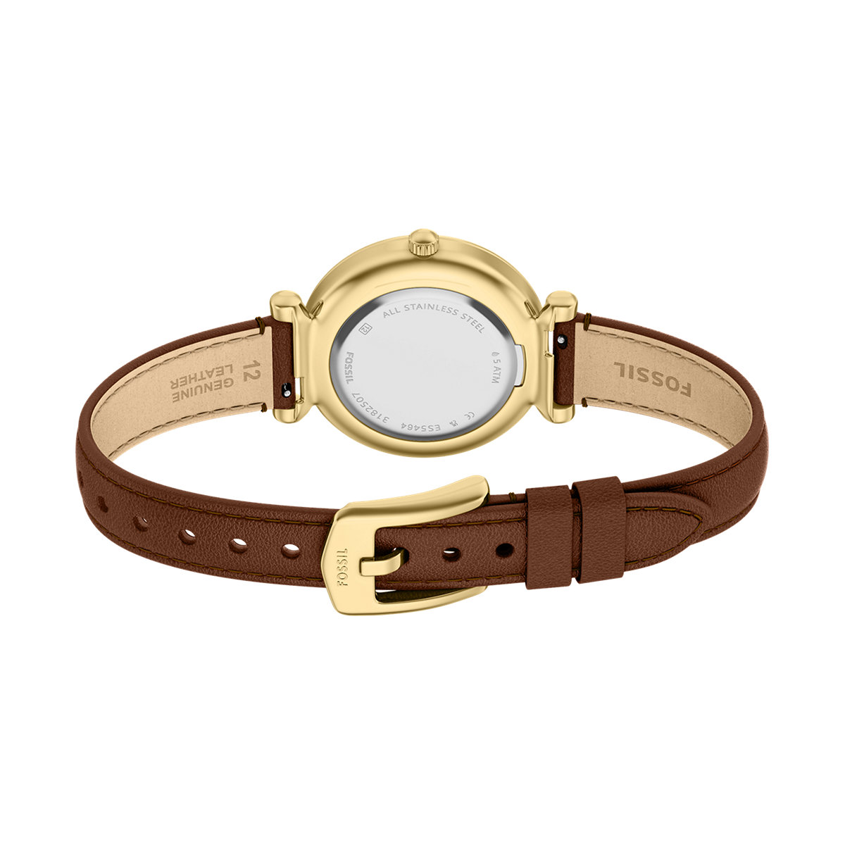 Montre Analogique CARLIE doré blanc marron, FOSSIL