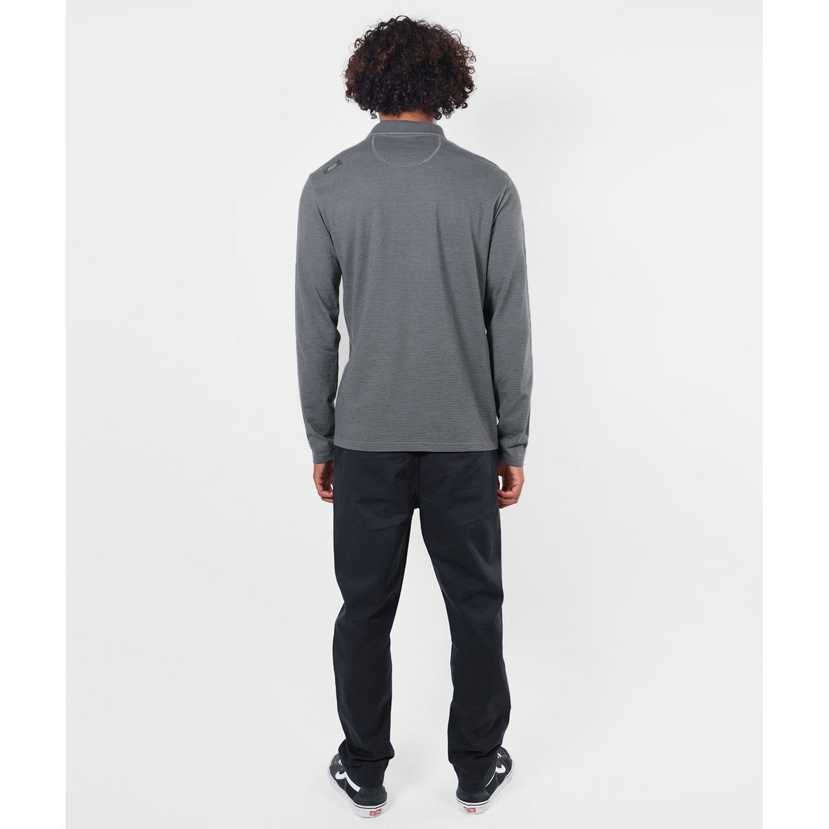 Polo manches longues NAVAL pewter, OXBOW