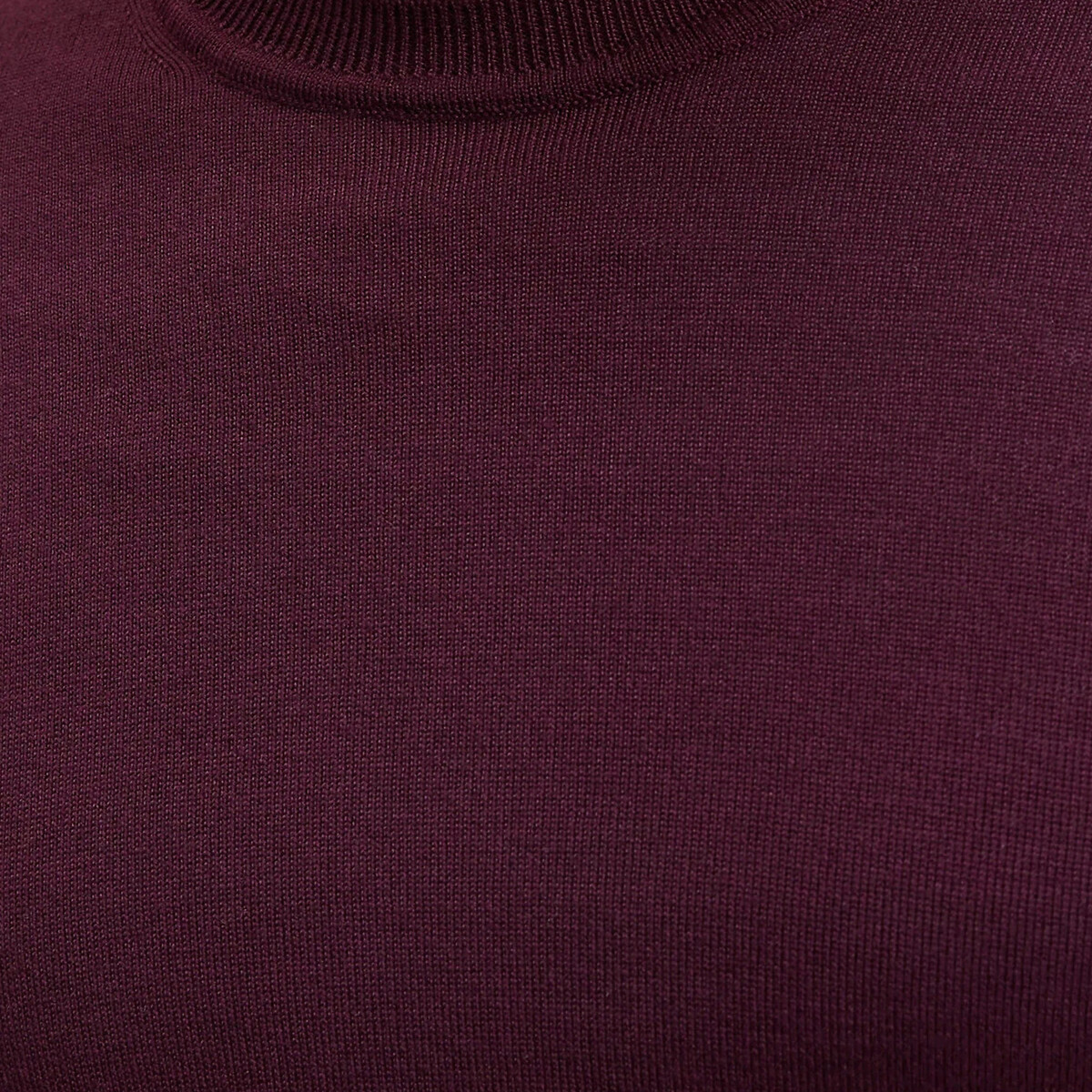 Jersey de lana merino Signature BASTIEN rojo burdeos oscuro, LA REDOUTE COLLECTIONS