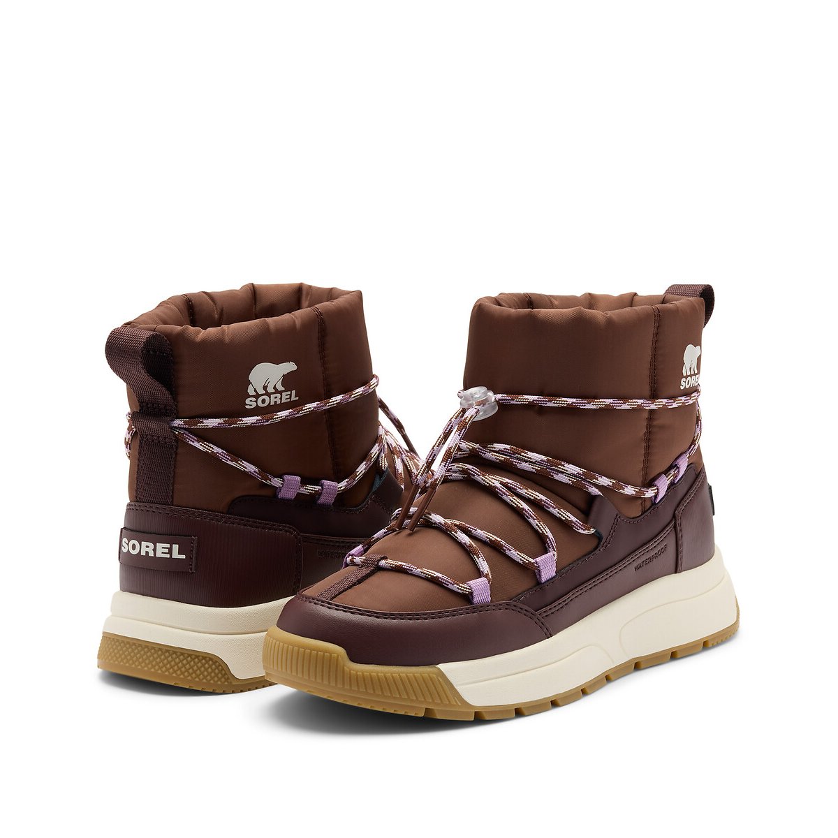 Boots après-ski imperméables WHITNEY III SLIP-ON marron, SOREL