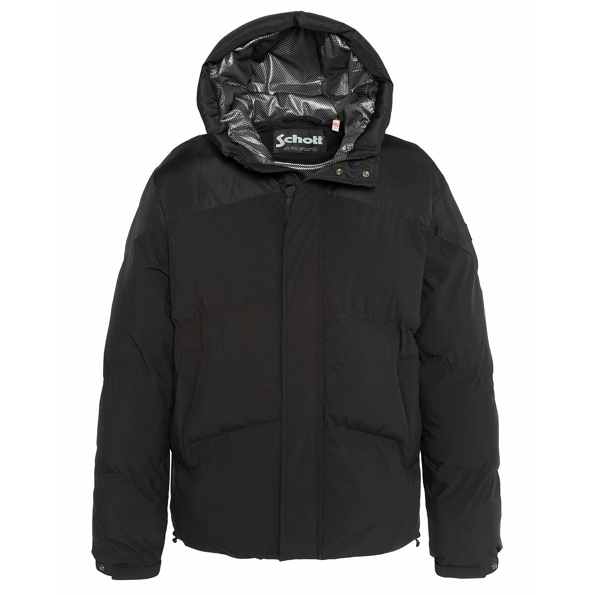 Doudoune sans coutures noir, SCHOTT