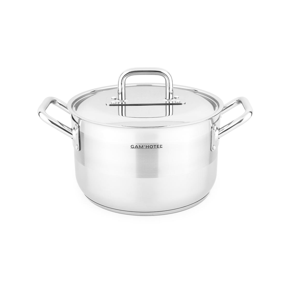 Marmite inox - 24cm induction couleur unique, GAM HOTEL