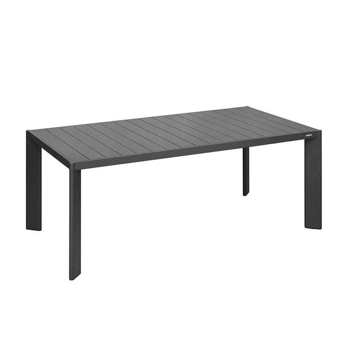 Table de jardin en aluminium + 6 fauteuils anthracite LIGO anthracite, PIER IMPORT