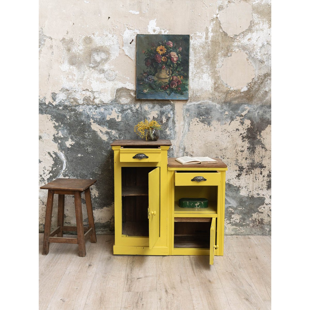 Buffet en bois Gilbert N°1562 - Bon état jaune, DEBONGOUT