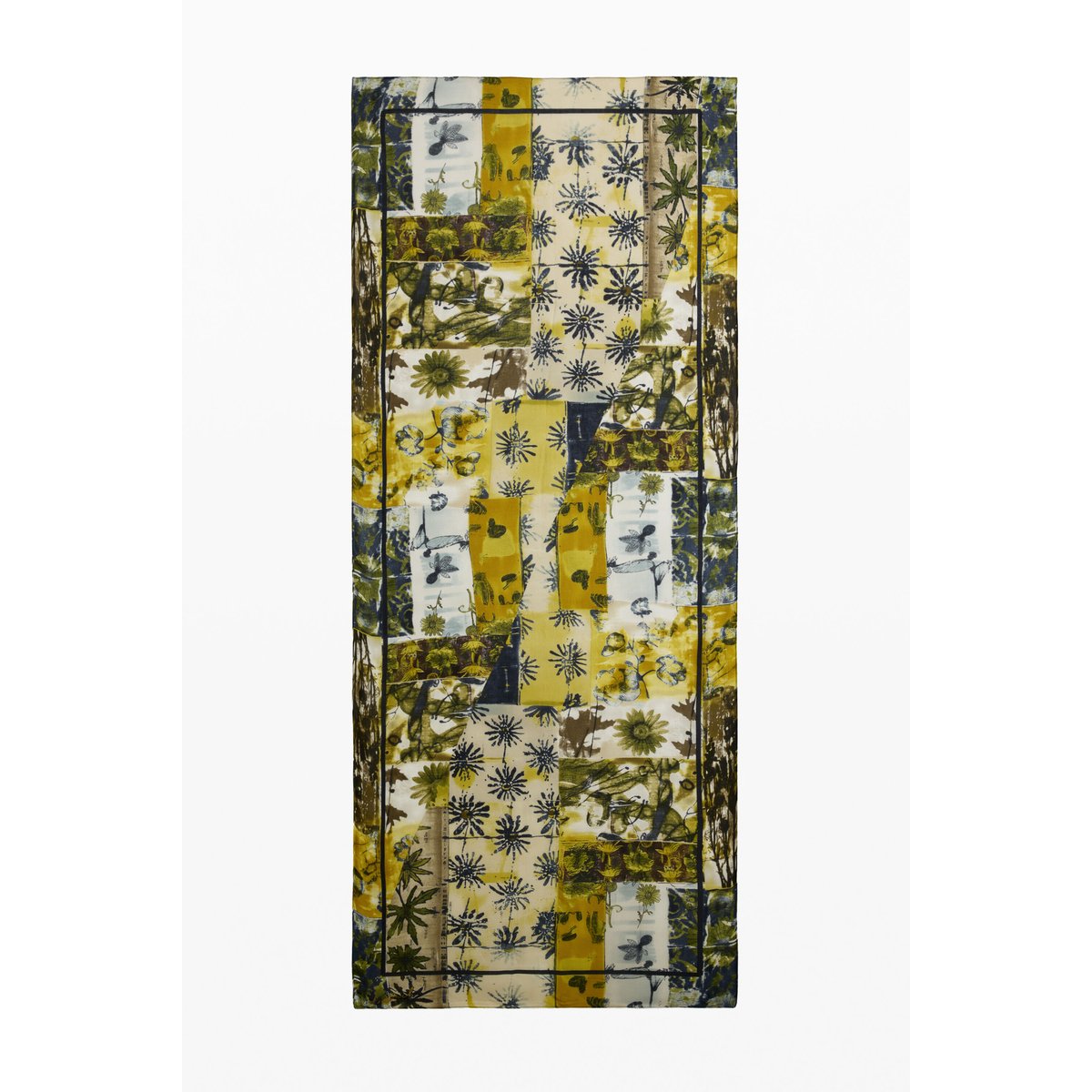 Foulard rectangulaire imprimé vert, DESIGUAL