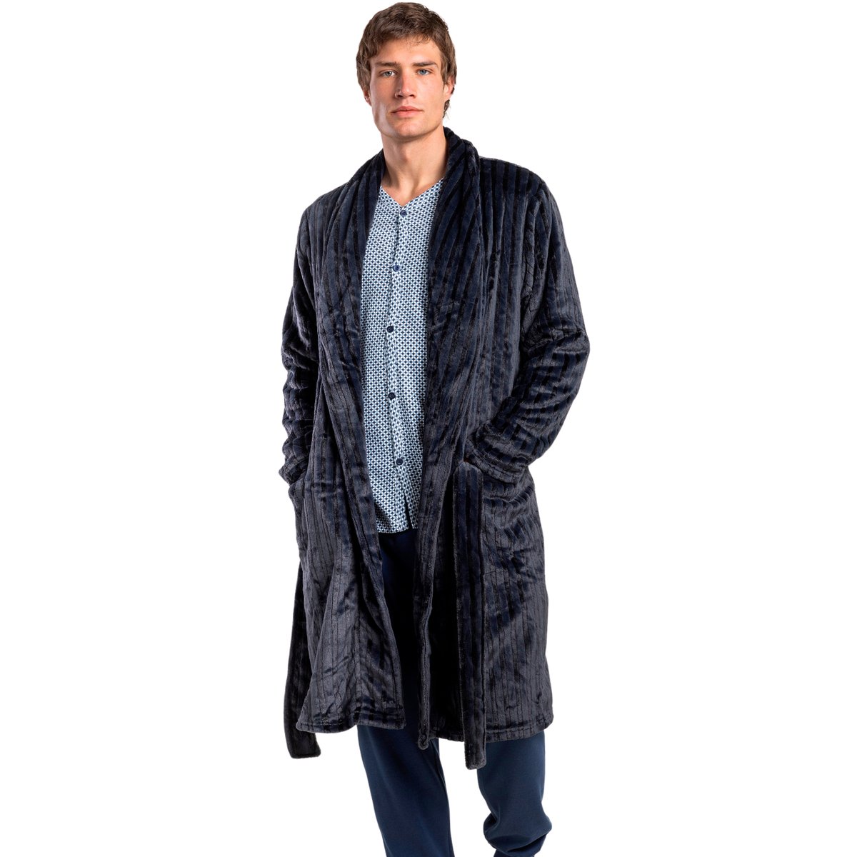 Robe de chambre Everlane bleu marine, ADMAS