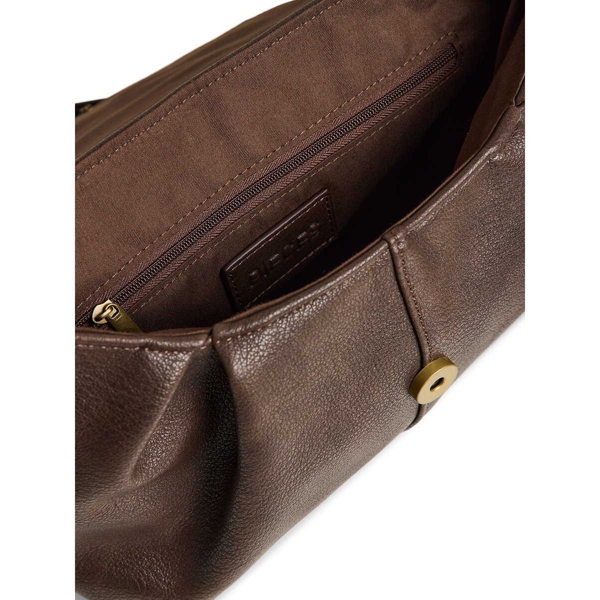 Bolso pequeño de mano, bandolera, Annika marrón oscuro, PIECES
