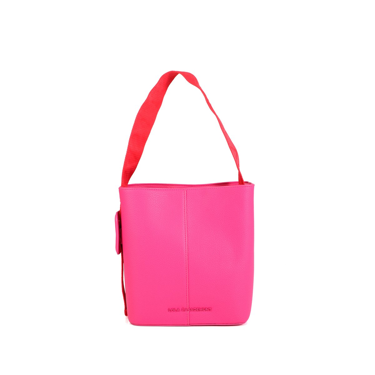 Sac seau avec bandoulière fuchsia, LOLA CASADEMUNT