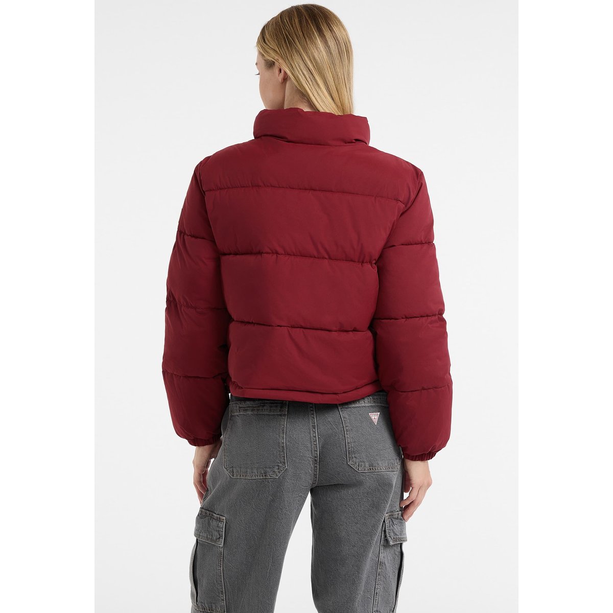 Veste Doudoune Courte rouge, GUESS JEANS