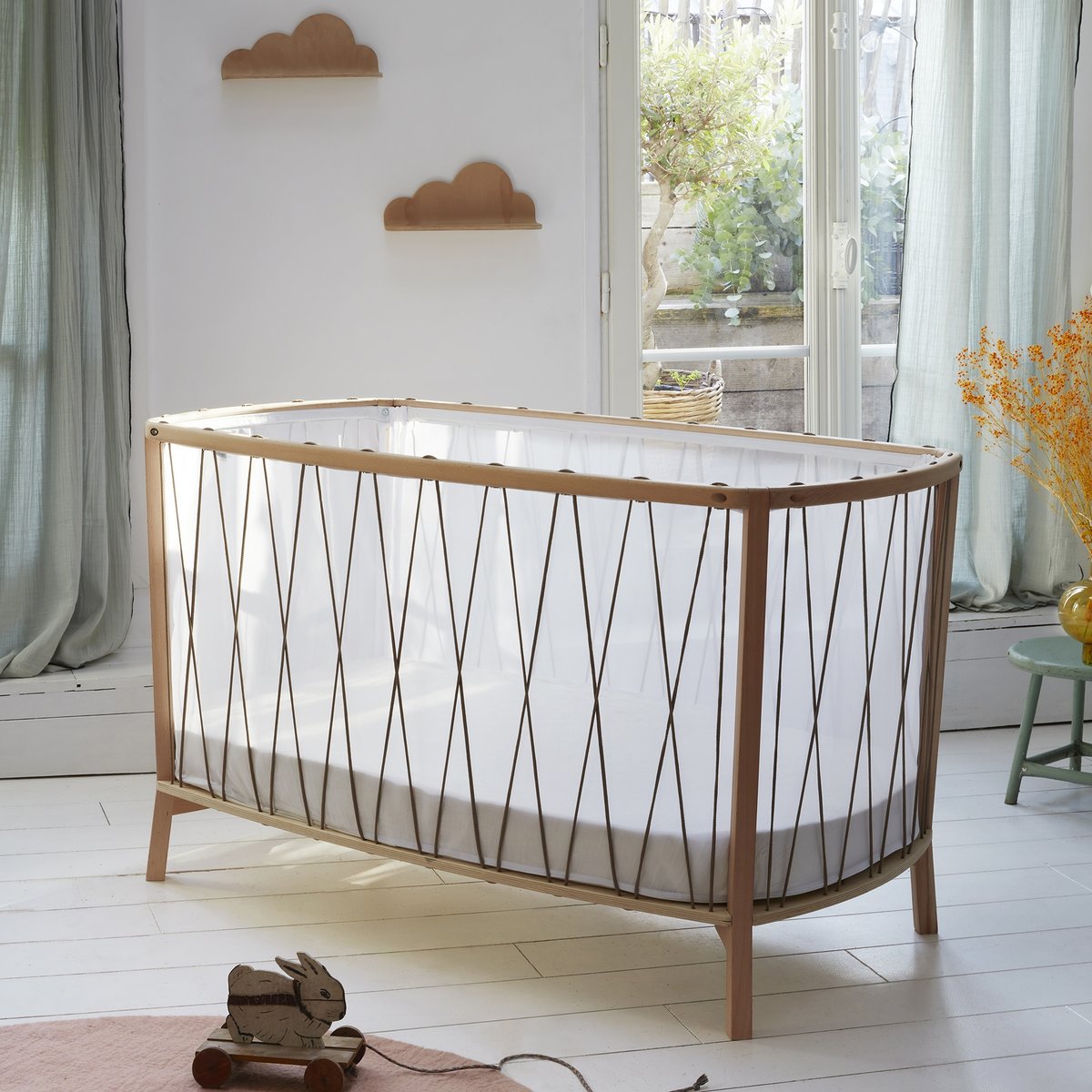 Lit bébé évolutif Kimi avec matelas hazelnut, CHARLIE CRANE