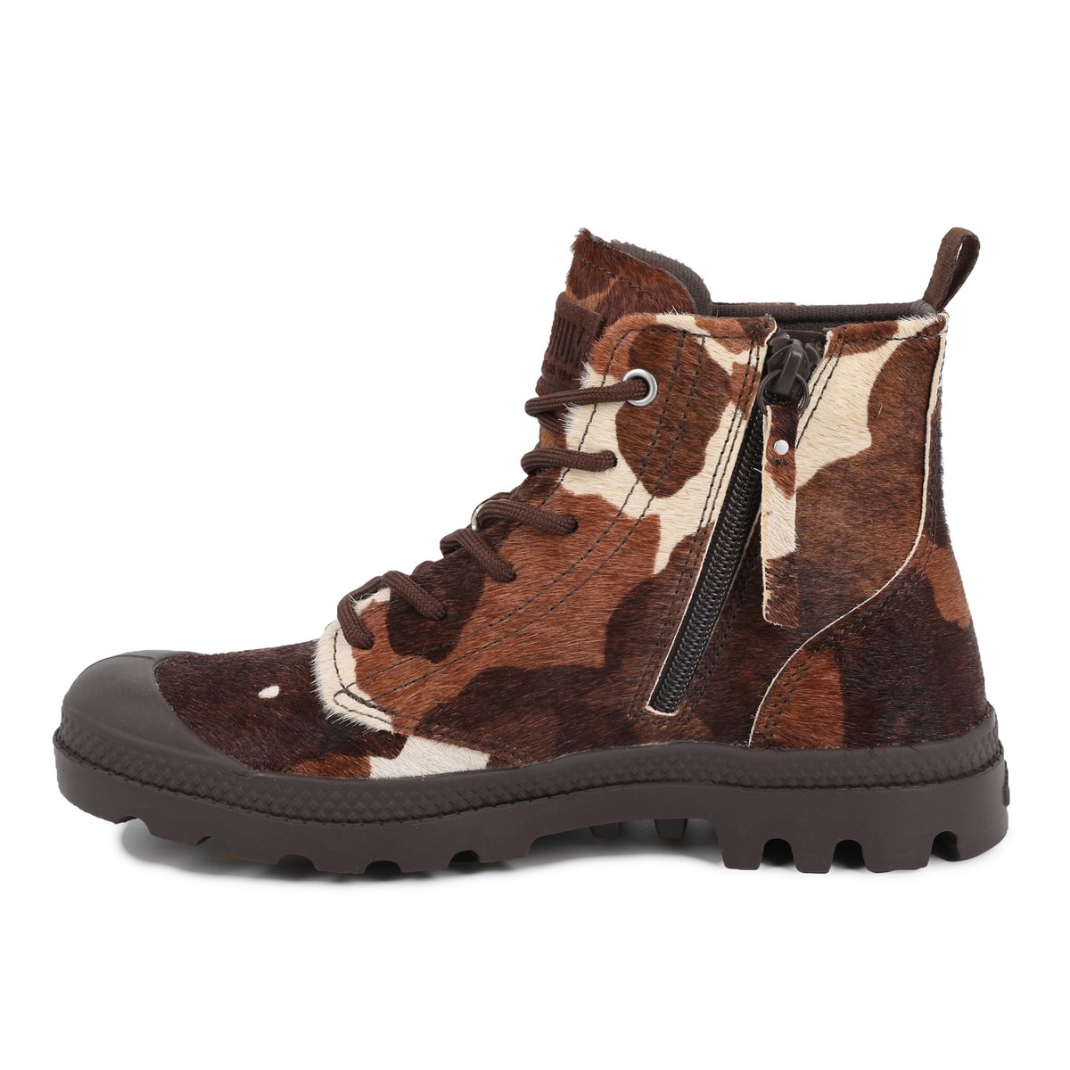 Baskets montantes en suede PAMPA HI ZIP PONY autres-cow print, PALLADIUM