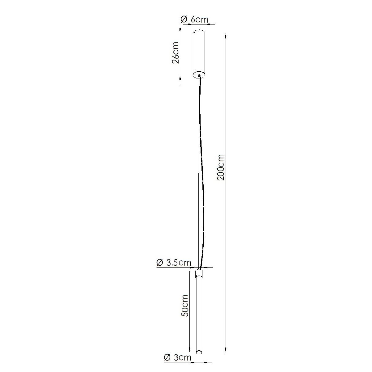 Suspension Acier Rouge LED 1 Trang rouge, EDEN