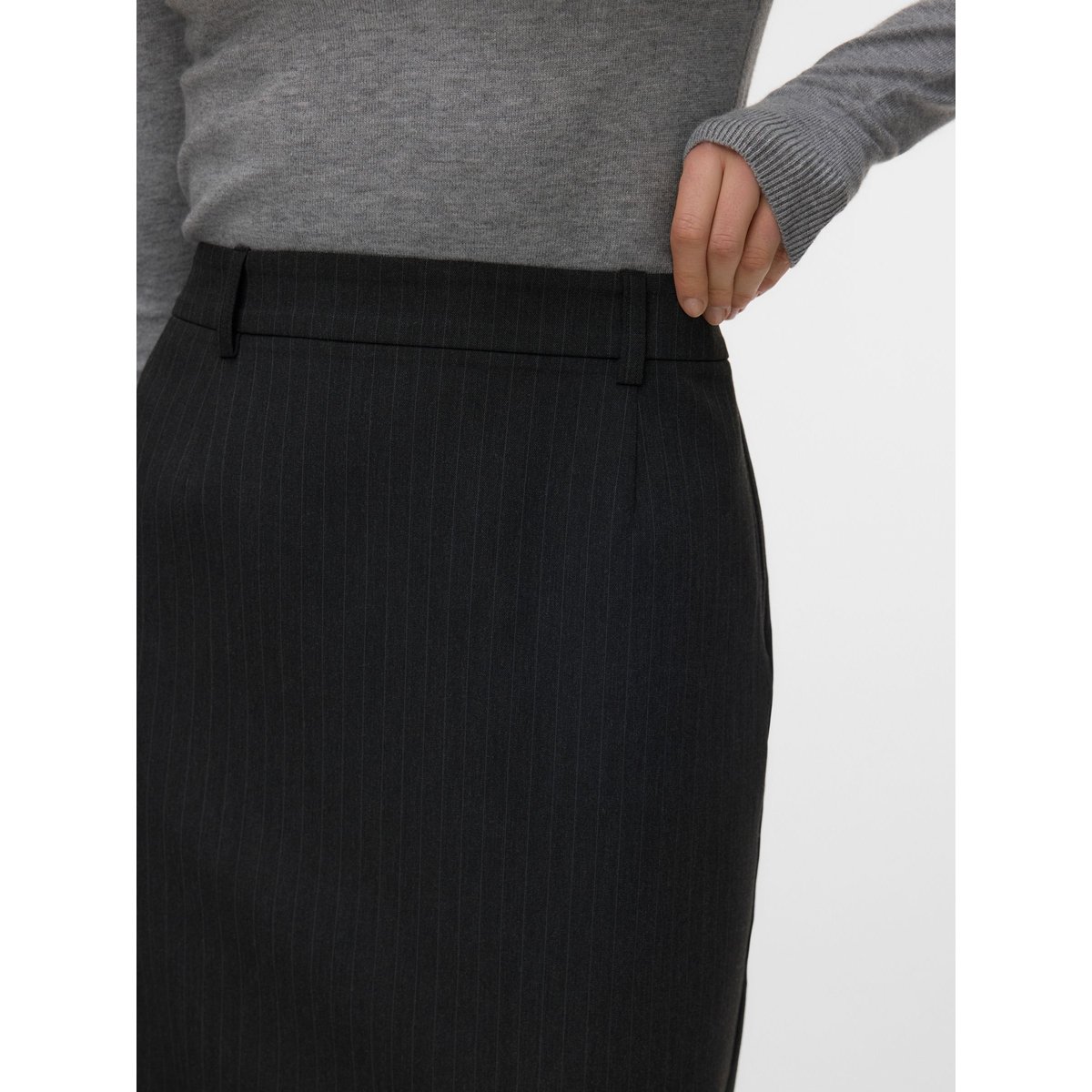 Jupe Crayon dark grey melange, VERO MODA