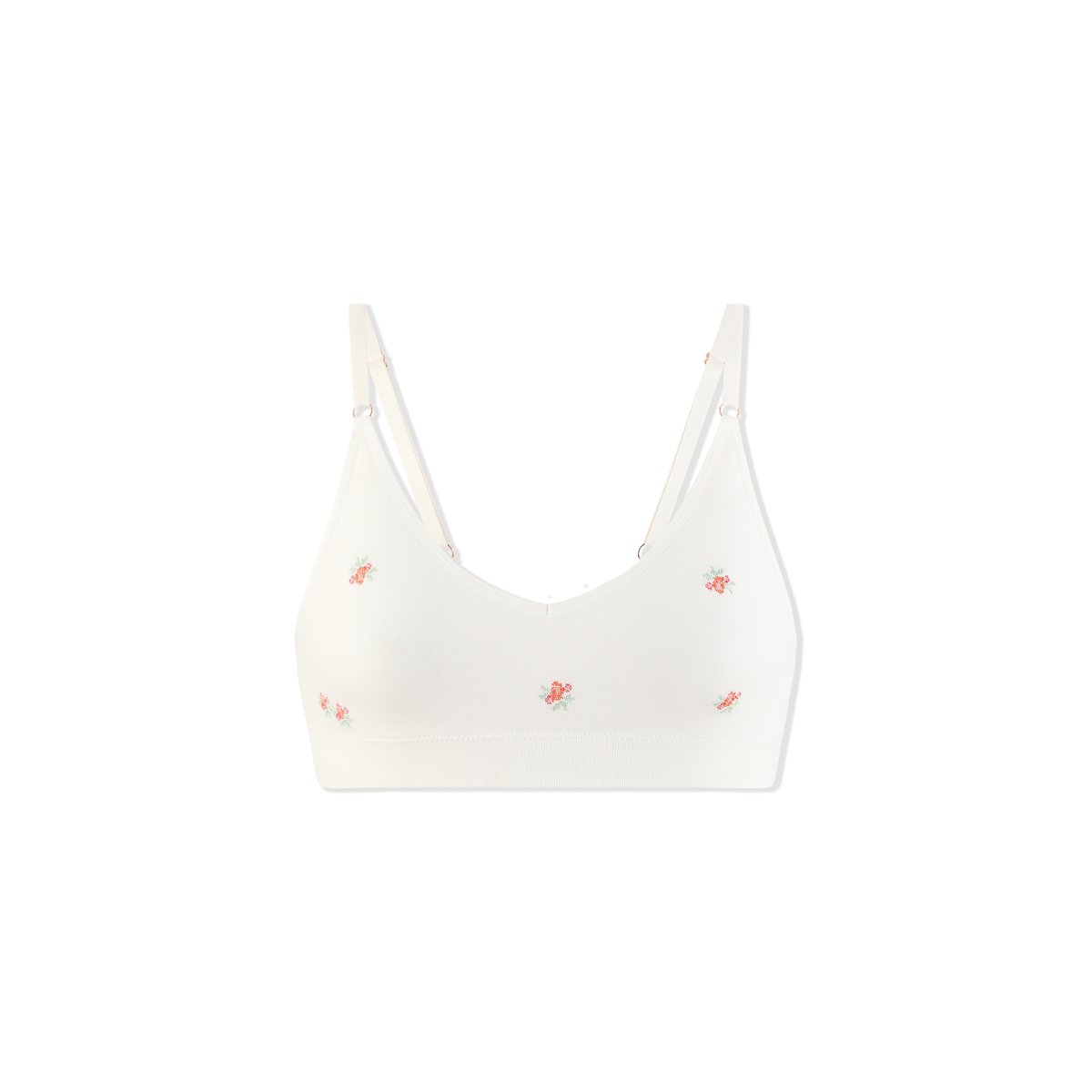 Soutien-gorge brassière sans coutures en coton biologique AMANDE BLOOM multicolor, ETAM