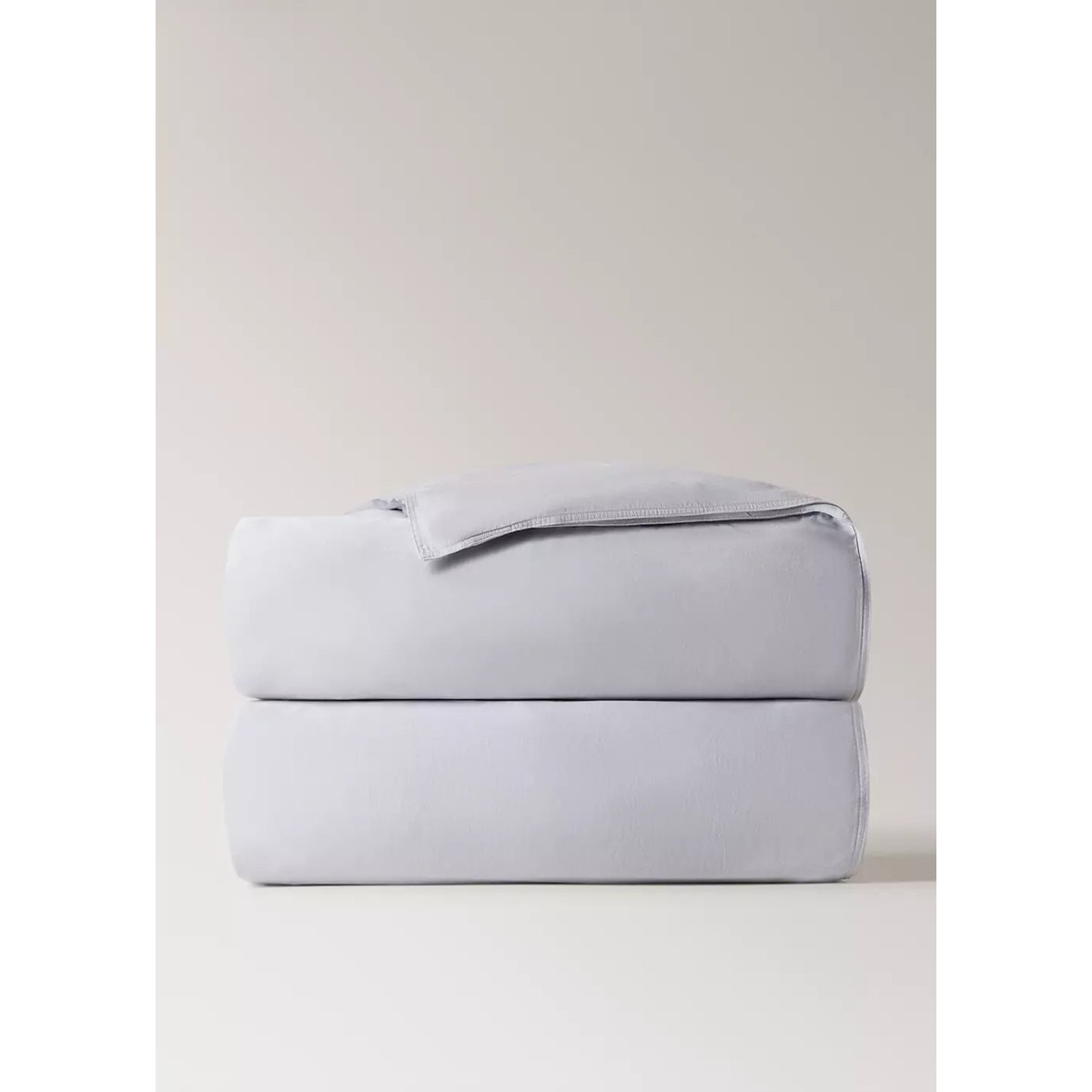 Housse de couette en satin double surpiqûre Lit 135/140 cm violet clair/pastel, MANGO HOME