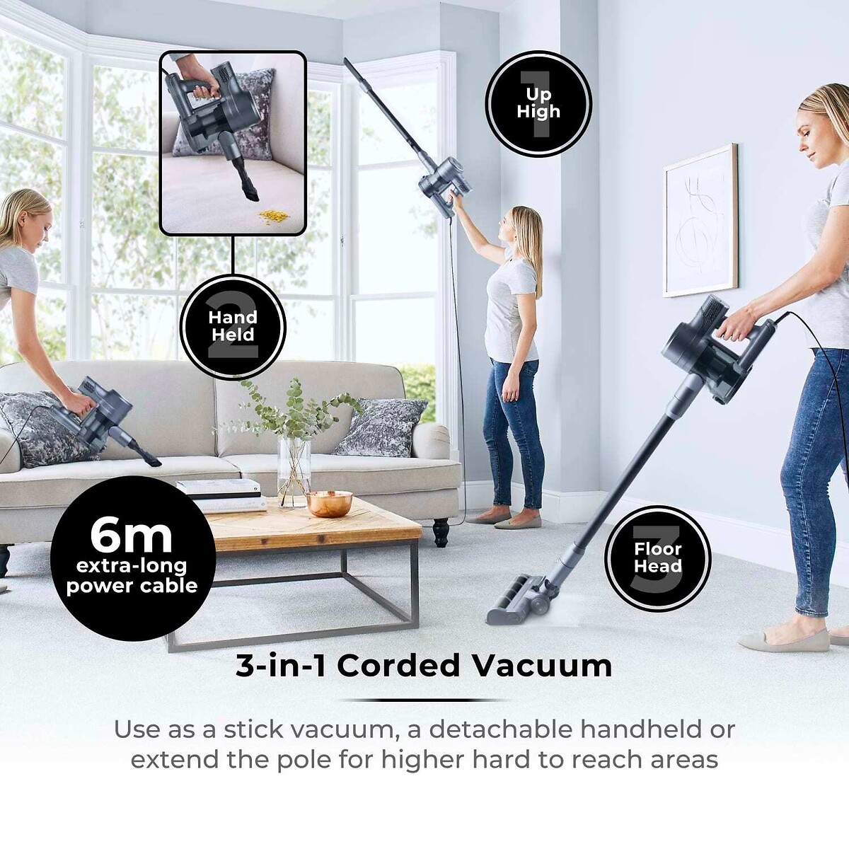 VL25 Evo Pets Corded Vacuum Cleaner - T513007 black, TOWER