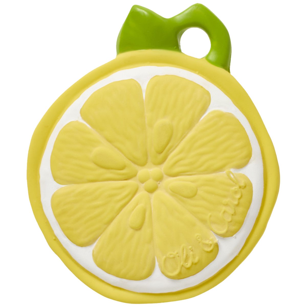 Mini jouet de dentition jaune, vert, OLI & CAROL