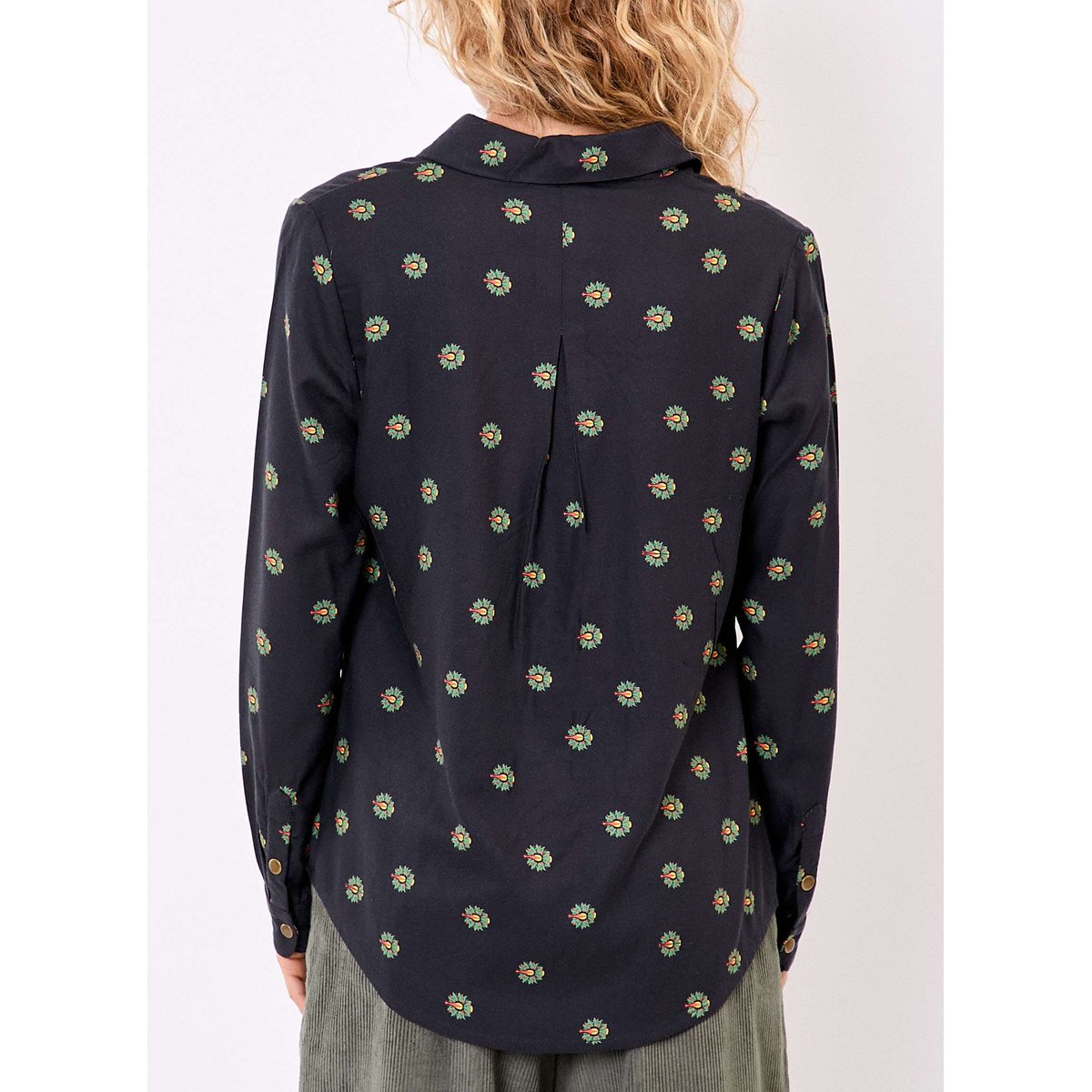 Chemise fluide FEBY noir feby, LA FIANCÉE