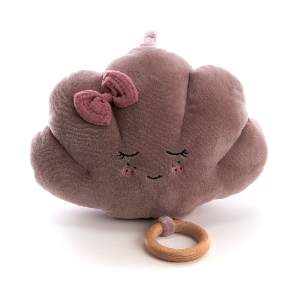 Peluche musicale violet, rose, noir, AMADEUS LES PETITS
