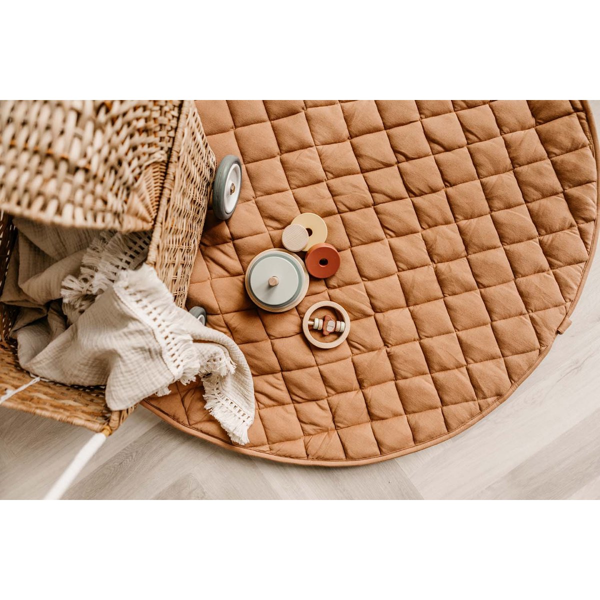 play&go - tapis d´éveil & sac organic - tawny brown brun, PLAY ET GO