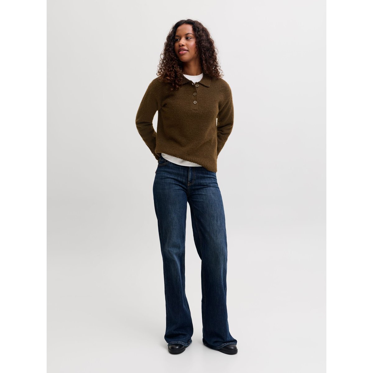 Polo Tricoté marron - demitasse 1, JJXX