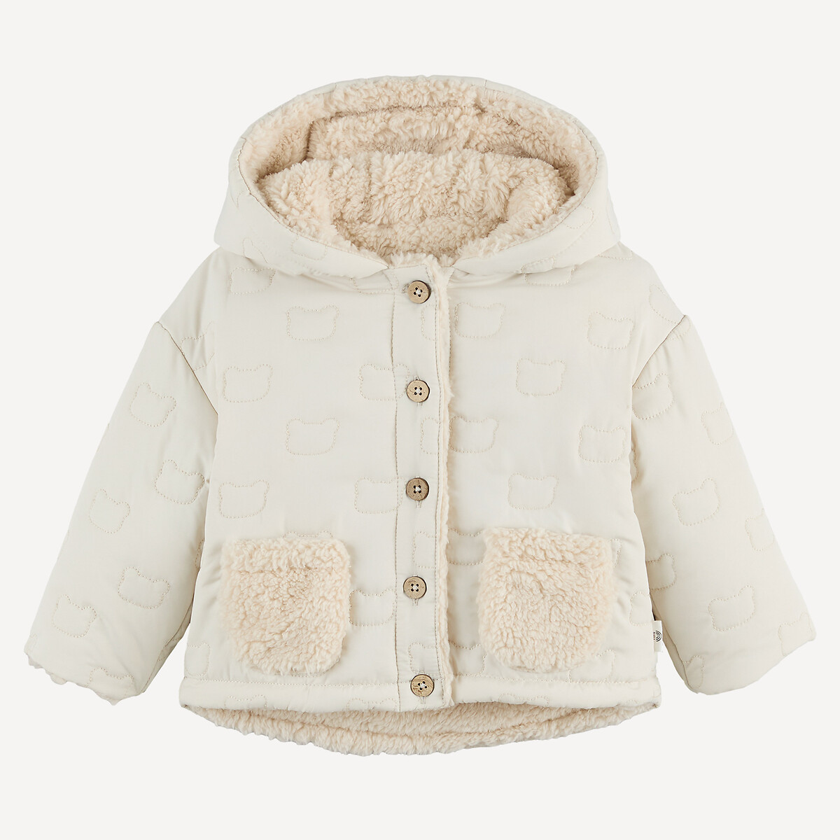 Manteau chaud à capuche, réversible multicolore, LA REDOUTE COLLECTIONS