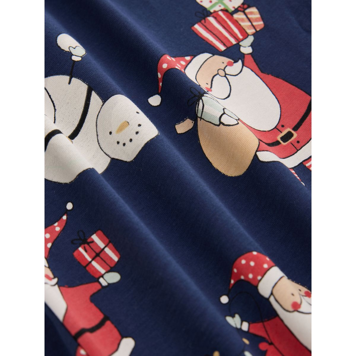 Pyjama à imprimé père noël collection famille bleu marine, NEXT