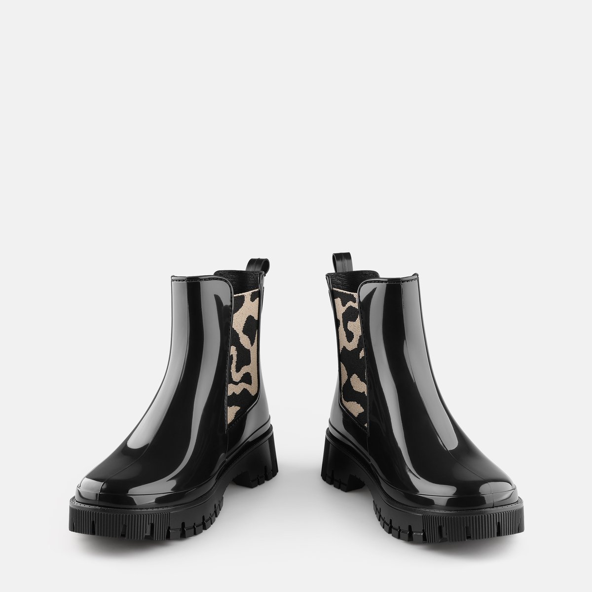 Bottines vegan avec élastique à motif MYLO noire, LEMON JELLY