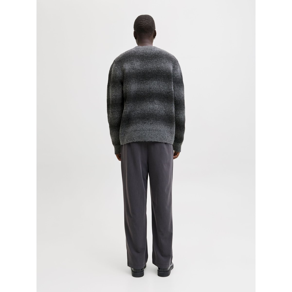 Pull En Maille dark grey melange, JACK & JONES